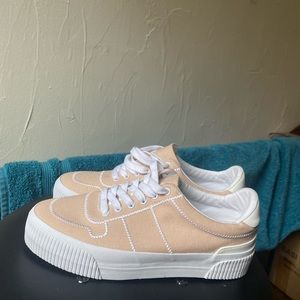 Tan sneakers